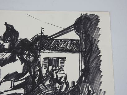 Irena DEDICOVA (1932-1987). Landscape with...