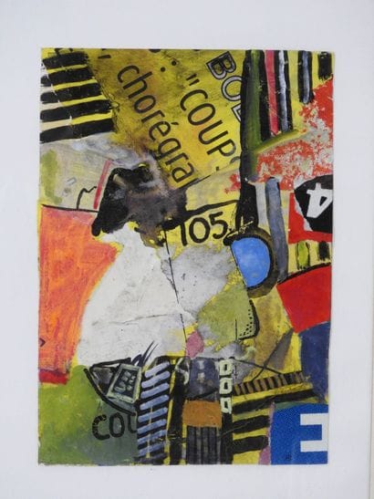 COLLAGE. Mixed media. 21 x 14.5 cm. 
Provenance:...
