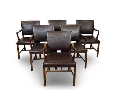 Ole WANSCHER (1903-1985)
Six rosewood armchairs,...