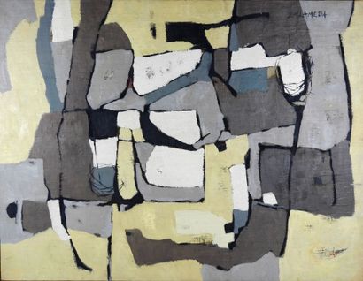 Oscar ZALAMEDA (1930-2010). Grey, white and...