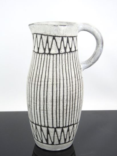 Jacques POUCHAIN (1927-2015): Light gray...