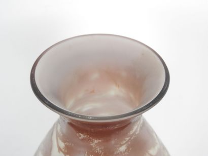 RICHARD: Multilayer glass baluster vase with...
