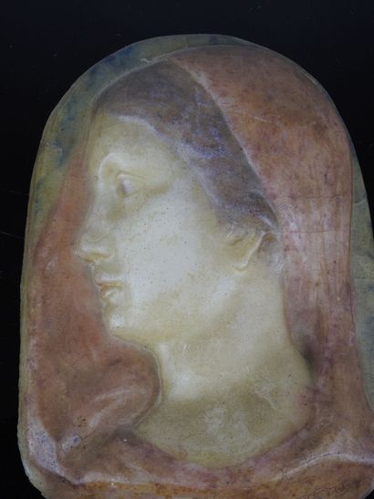 Jean CROS (1884-1932). Virgin in profile....