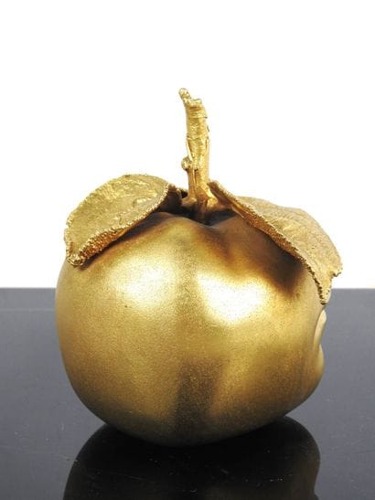 Claude LALANNE (1925-2019)
Apple mouth. 
Gilt...