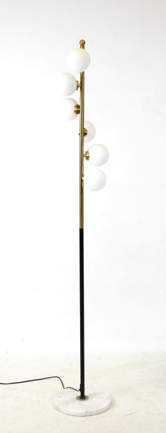 STILNOVO (in the style): Metal floor lamp...