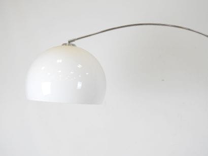 LAMPADAIRE Chrome-plated metal arch, marble...