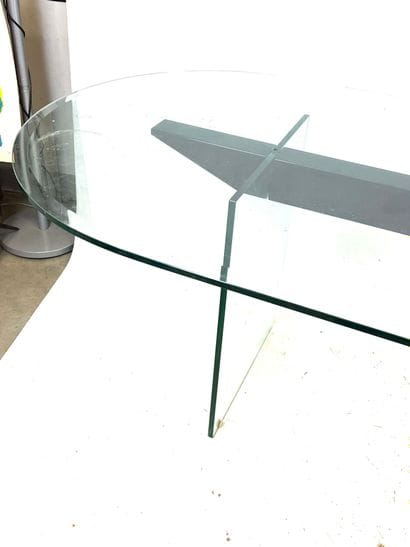CATTELAN - Italy: Dining table, thick oval...