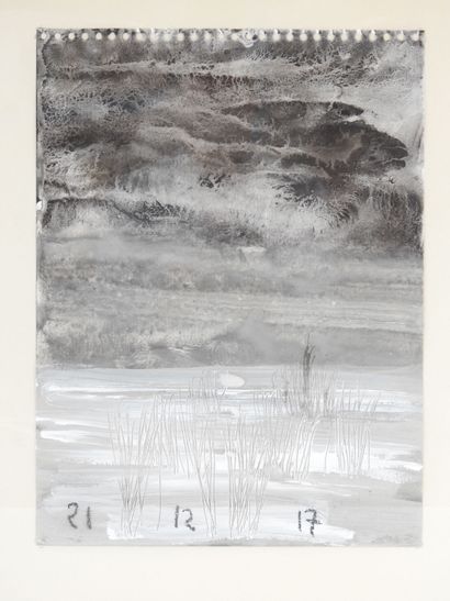Jean Gilles BADAIRE (1951-2024) : Landscape....