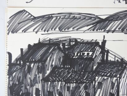 Irena DEDICOVA (1932-1987). Alley of trees...