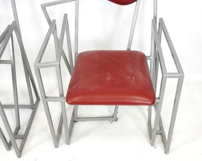 Pair of unstructured dining room CHAIRS in...