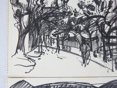 Irena DEDICOVA (1932-1987). Alley of trees...