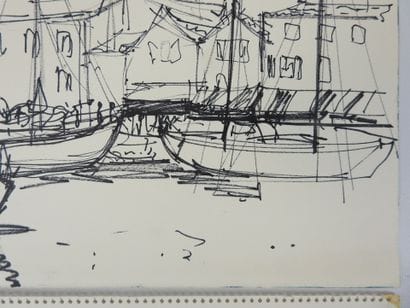 Irena DEDICOVA (1932-1987). Sailboats. Two...