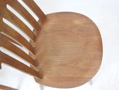 Jan HALBERG (Sweden). Two teak chairs. Circa...