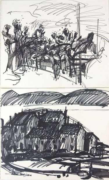 Irena DEDICOVA (1932-1987). Alley of trees...
