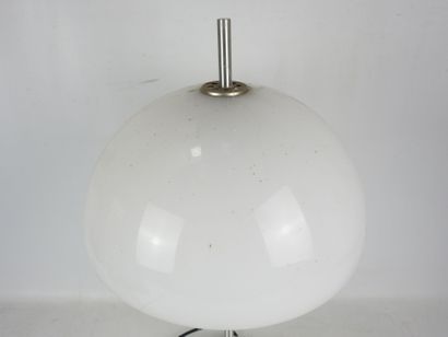 RAAK: Mushroom lamp in chromed metal, white...