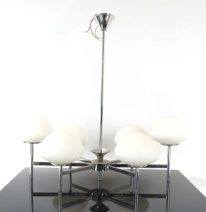 Gaetano SCIOLARI (1927-1994): Six-light chandelier...