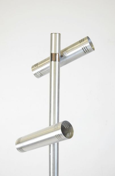 LAMPADAIRE in brushed aluminum with five...