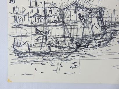 Irena DEDICOVA (1932-1987). Sailboats. Two...