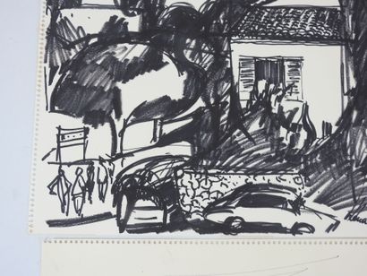 Irena DEDICOVA (1932-1987). Landscape with...