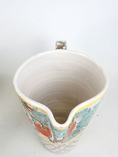 Glazed earthenware orangeade set with incised...