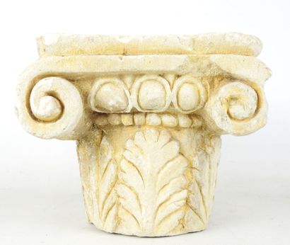 Ionic column CHAPEL decorated with scrolls...