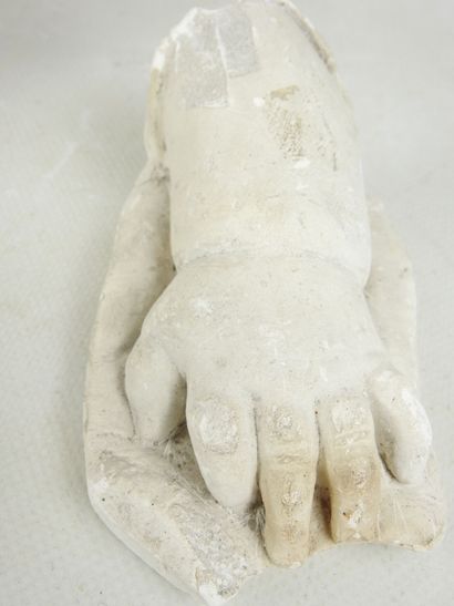 Two WORKSHOP STUDIES in plaster representing...