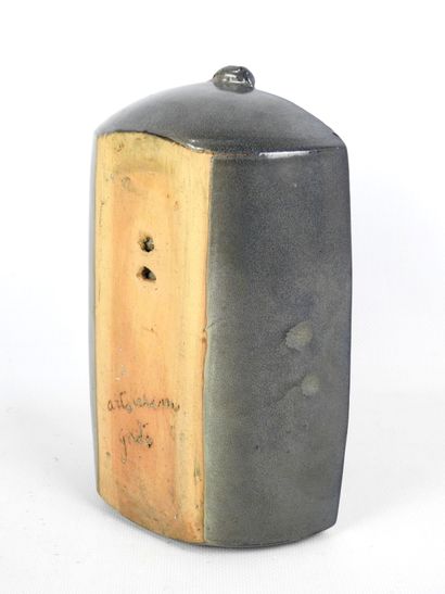 ARTCERAM: Lead-glazed ceramic wall lamp decorated...