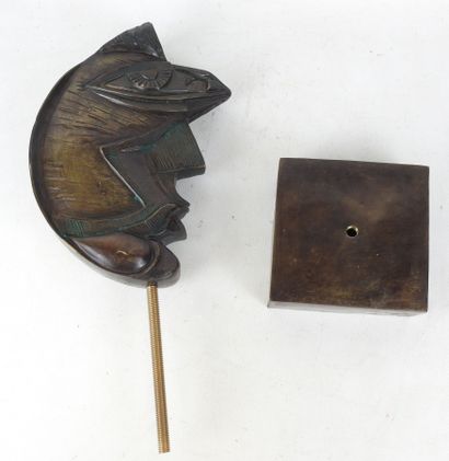 RUCHOS (20th century): Stylized profile face...