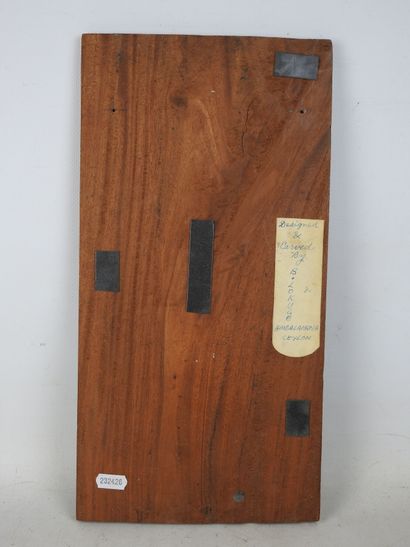 B. LOKUGE (20th): African woman. Carved wood...