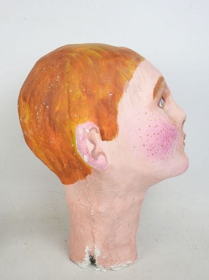 Theater MASK in papier mâché. 19th century....