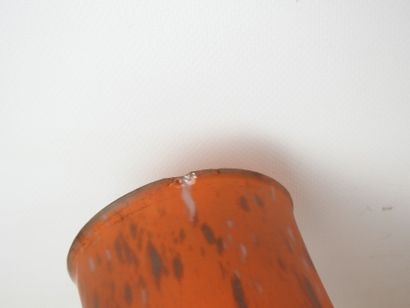 MAUD: Two baluster-shaped vases in marbled...