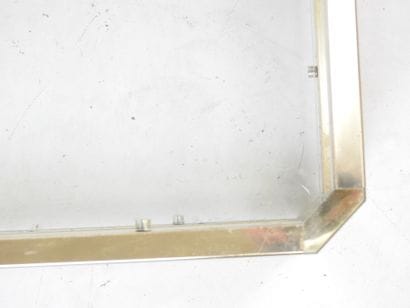 Gilded brass and black painted square LOW...