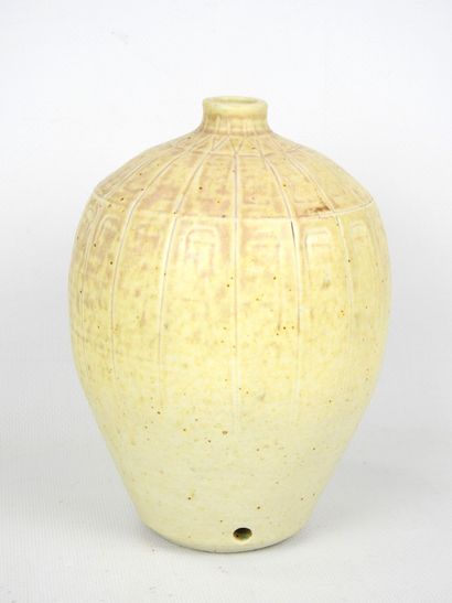 Dominique LEGROS (b. 1950) : Beige glazed...