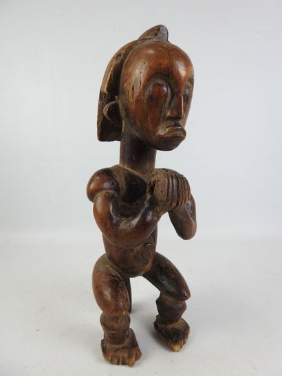 GABON Byeri FANG reliquary guardian statue,...