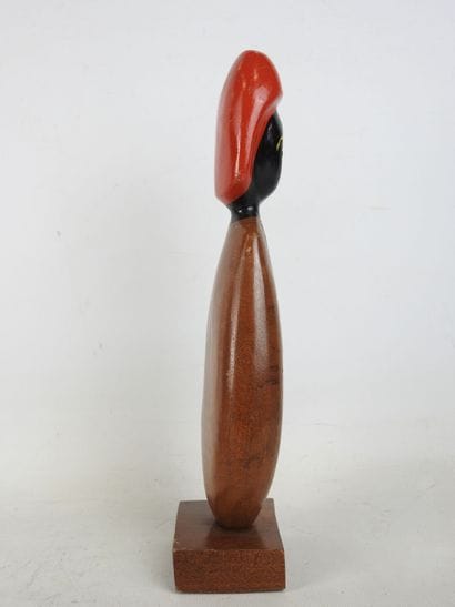 Frank CORONADO (1955): Painted wooden figure....