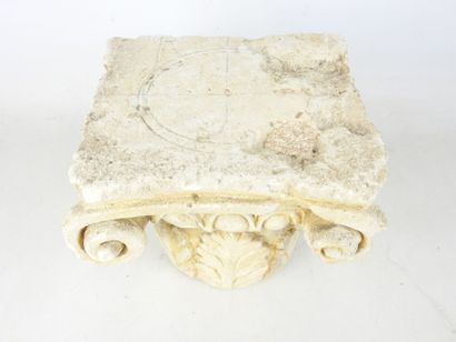 Ionic column CHAPEL decorated with scrolls...
