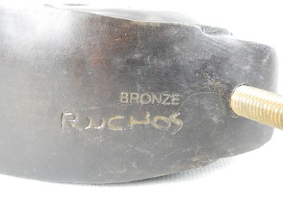 RUCHOS (20th century): Stylized profile face...