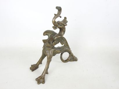Two wrought-iron spiral BOUGEOIRS, one with...