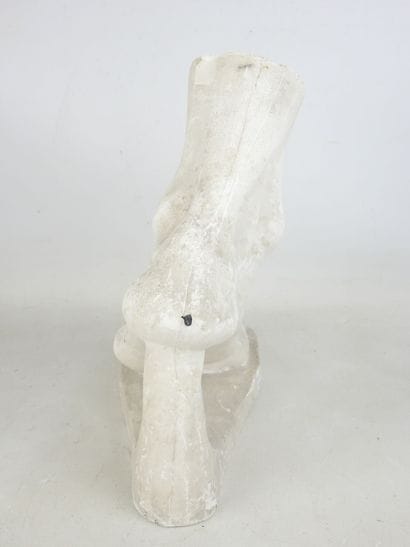 MORTUARY MASK in plaster. 20 x 14 cm. Attached...