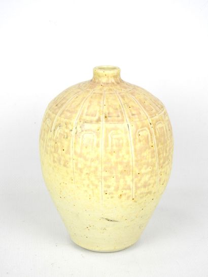 Dominique LEGROS (b. 1950) : Beige glazed...