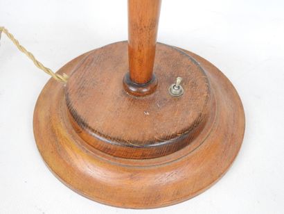 MAZDA, in the style of : Table lamp in walnut...