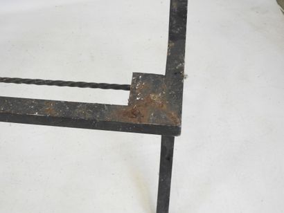 GARDEN SALON in wrought iron with twisted...