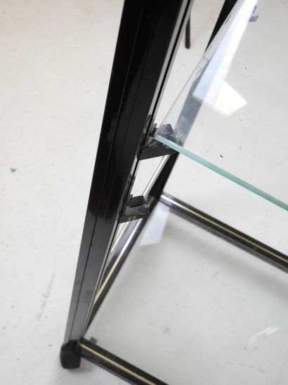Pierre VANDEL: Shelf in lacquered metal with...