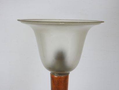 MAZDA, in the style of : Table lamp in walnut...