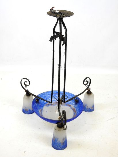 GRANDE VERRERIE DE CROISMARE: Iron hanging...
