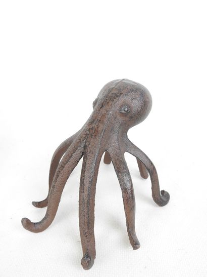 Two wrought-iron spiral BOUGEOIRS, one with...