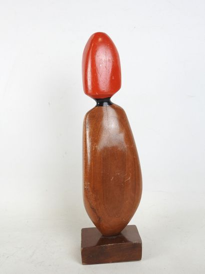 Frank CORONADO (1955): Painted wooden figure....