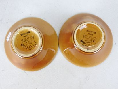 SARREGUEMINES: Pair of earthenware dishes...