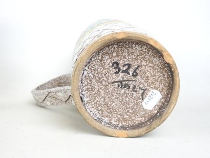Glazed earthenware orangeade set with incised...