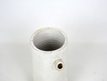 ALIX (XXth): White glazed stoneware coffee...